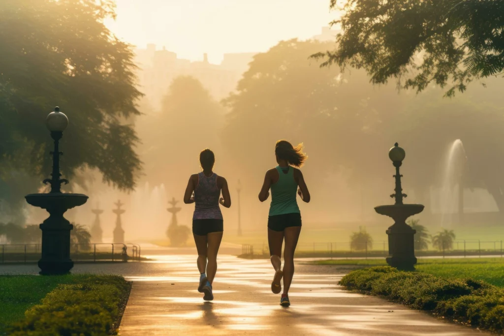 Running or Jogging in the Park